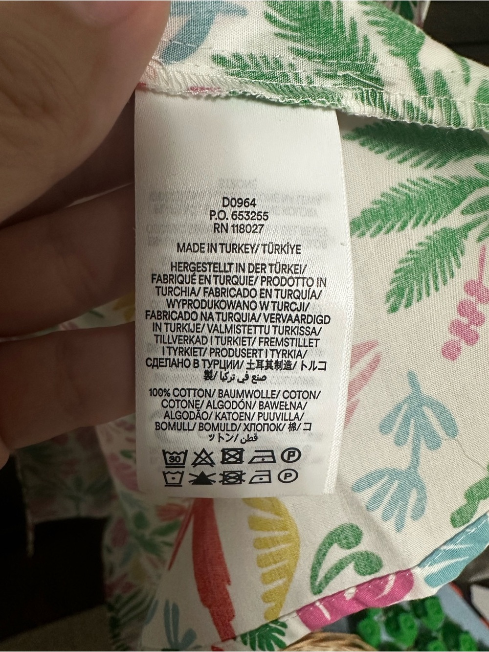 Boden Tropical Print Amy Sleeveless Shirt Dress - Picture 7 of 10